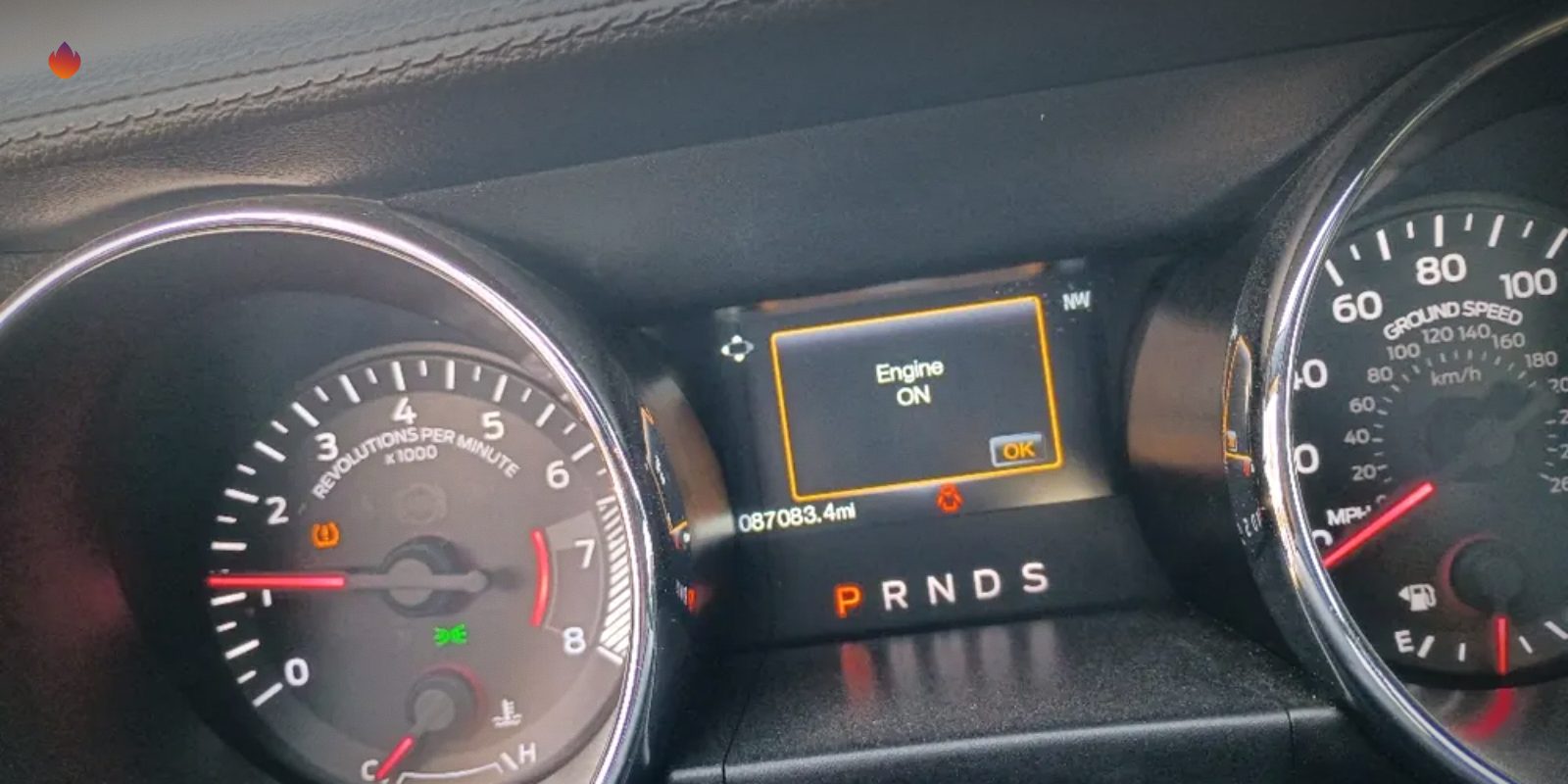 A dashboard message on a customer's car at Supercanic