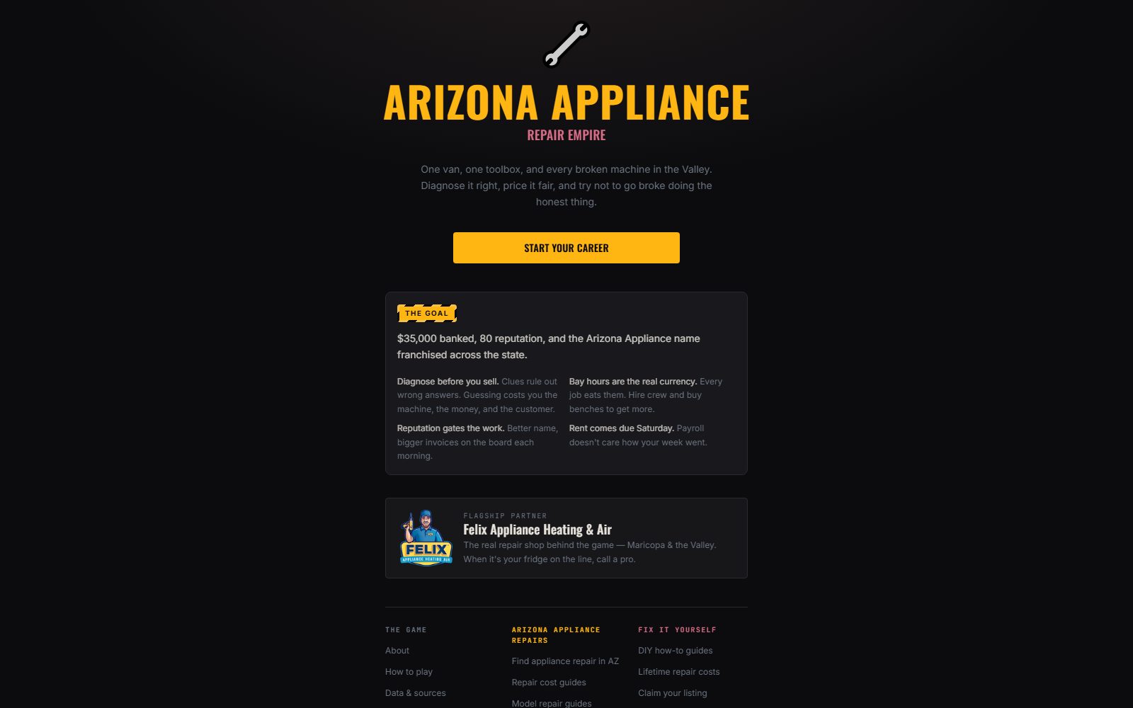 Arizona Appliance: Repair Empire browser game