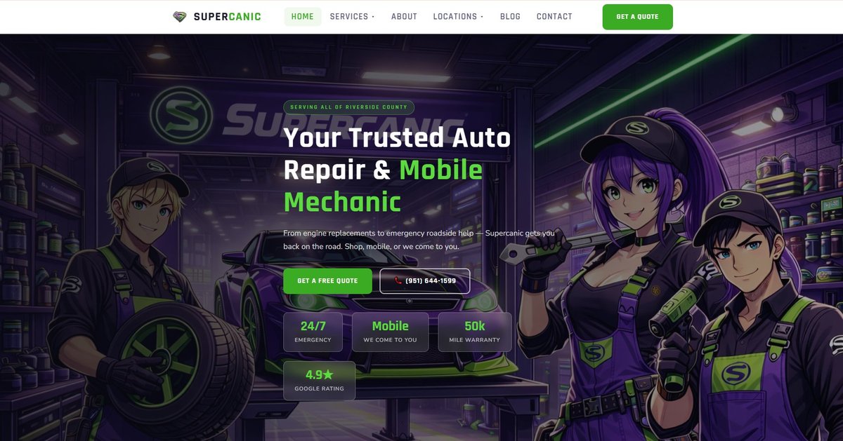 Supercanic website