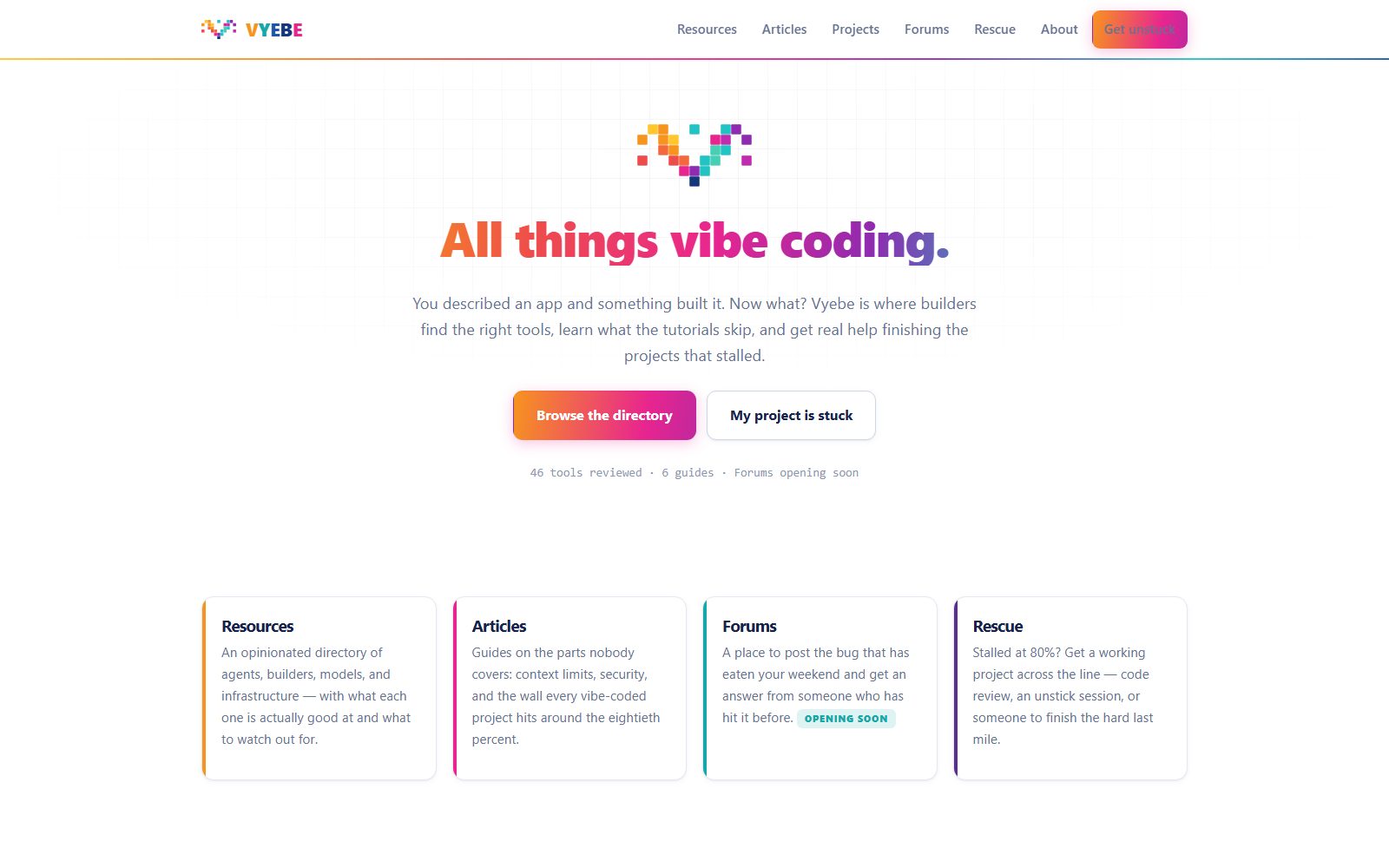 Vyebe website