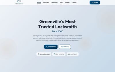 C&S Locksmith website built by Clickflame