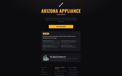 Arizona Appliance: Repair Empire browser game