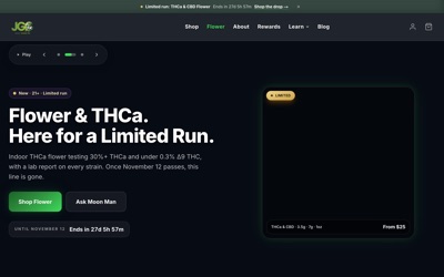 Jolly Green Oil website screenshot