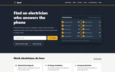 Spark website screenshot