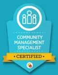 DigitalMarketer Certified Community Management Specialist badge