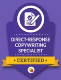 DigitalMarketer Certified Direct Response Copywriting Specialist badge