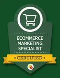 DigitalMarketer Certified Ecommerce Marketing Specialist badge