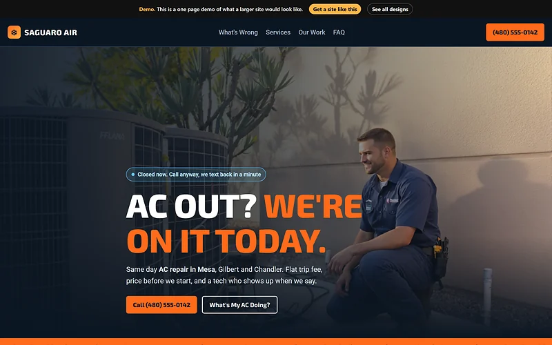 HVAC design, Bold Dispatch style