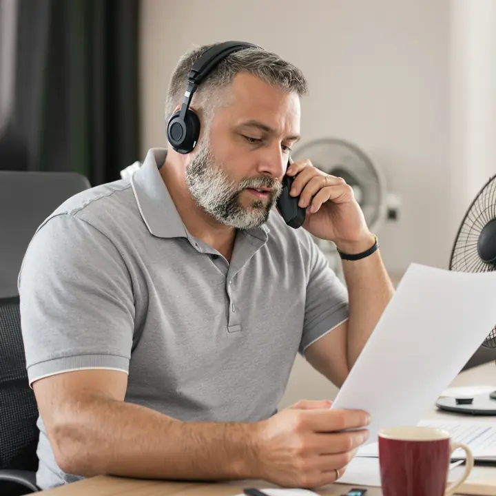 Coach on a call with a credit bureau, reading from a client's dispute letter
