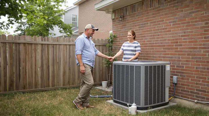 Looking at the AC condenser that drives the summer bill