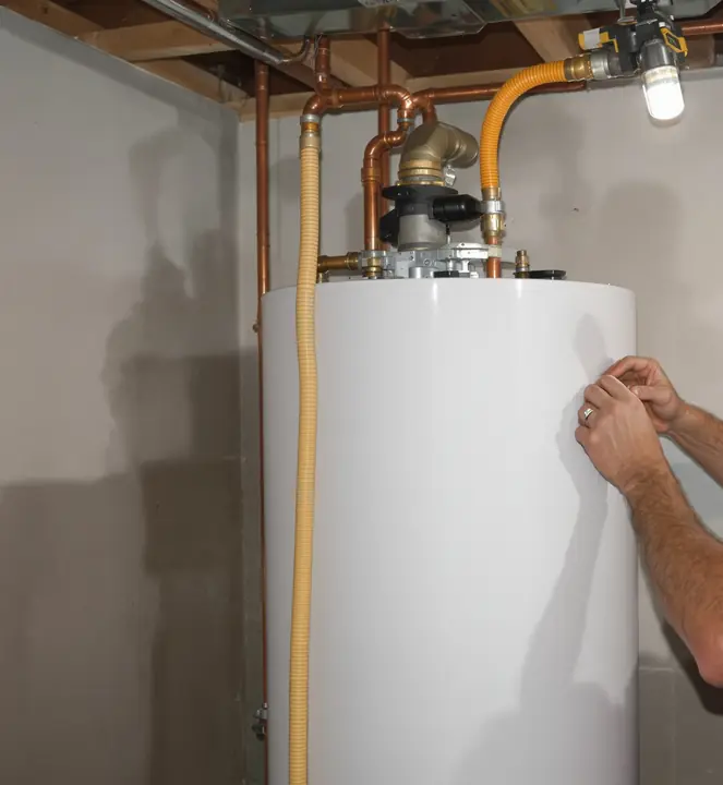 New gas water heater going in, Naperville basement