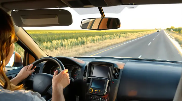 Drive cycle on a Delta levee road
