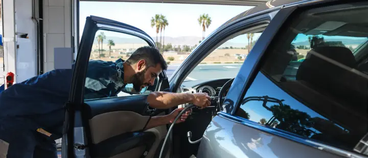 Plugging into the computer on a 2000 or newer car