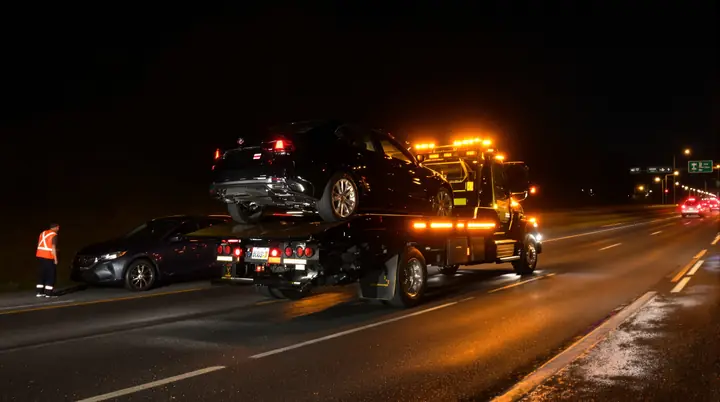 Flatbed loading on the interstate