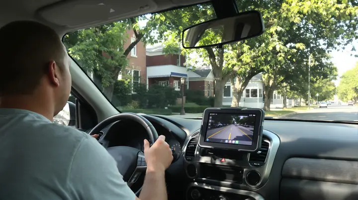 Road test with a scan tool on the dash