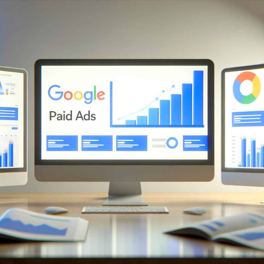 Screenshot of Google Paid Ads interface showing campaign performance metrics