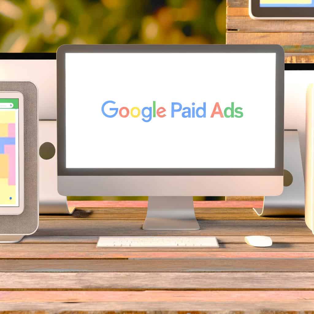 Chart of analytics for a Google Paid Ads campaign