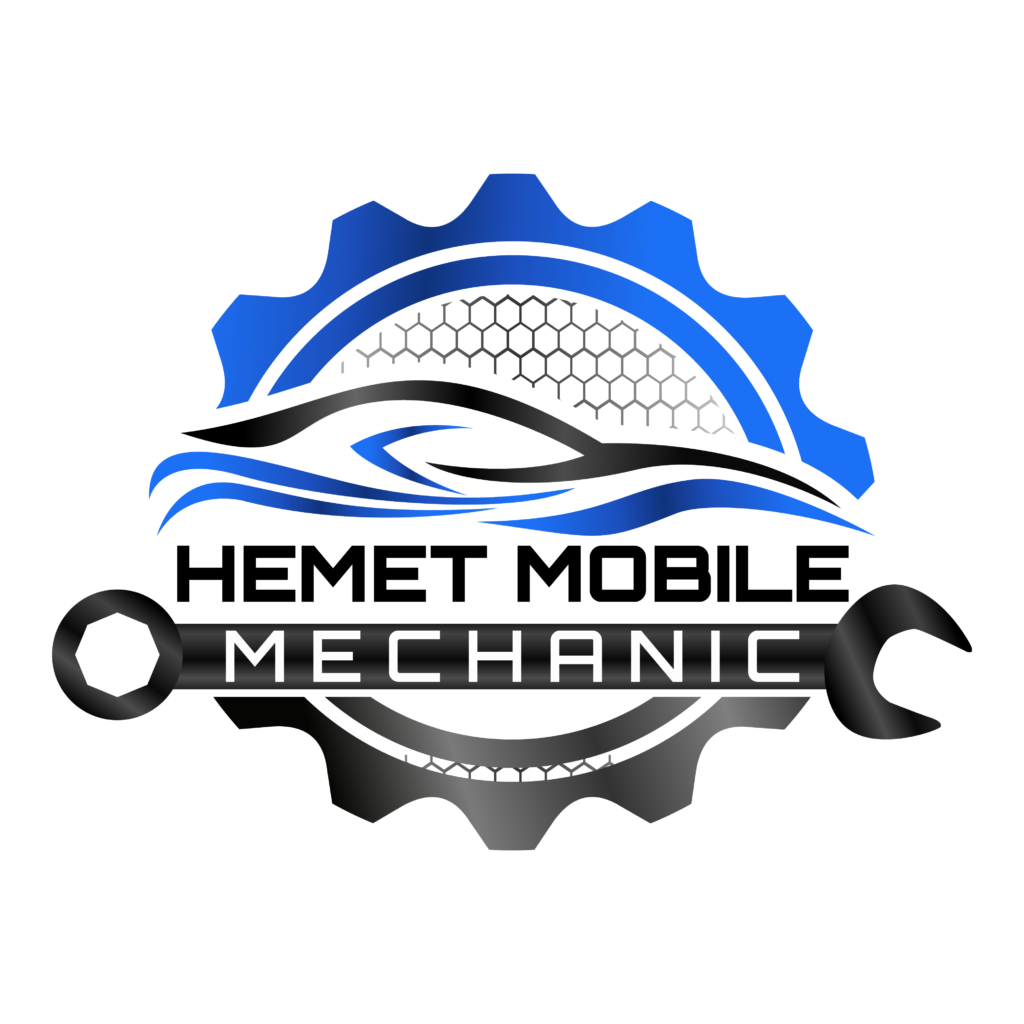 - Hemet Mobile Mechanic Logo Inverted